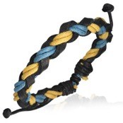 Baumwolle / Leder armband.