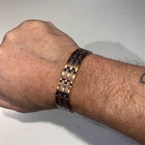 Neu Messing-Armband mit Magneten "Brass"