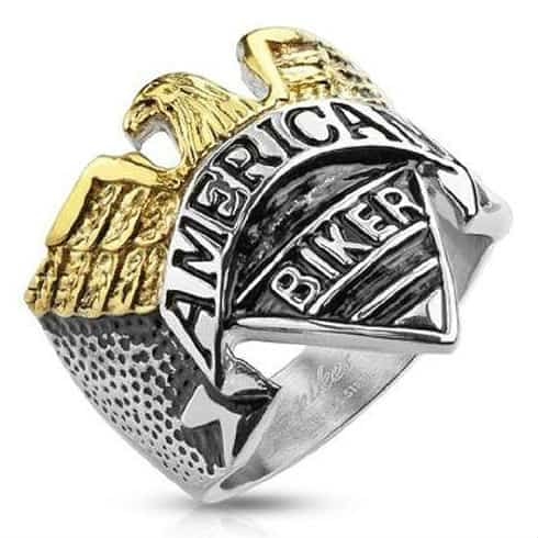 Amerikanischer Biker "Eagle" Ring