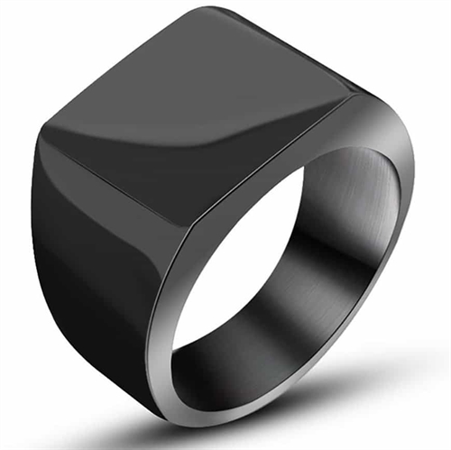schwarze Herren Ring