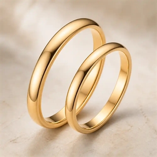 Tungsten Verlobungsring "Golden"