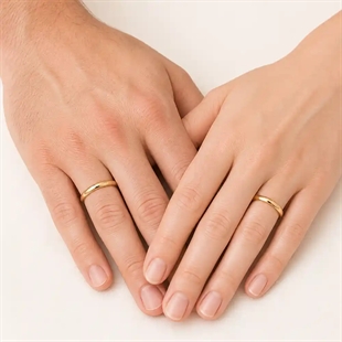 Tungsten Verlobungsring "Golden"