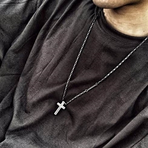 Kreuz Halskette Männer