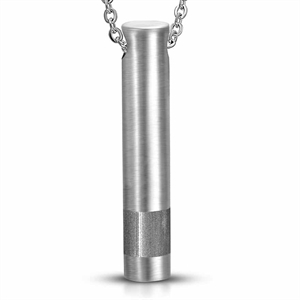 Edelstahl-Pin-Halskette mit Kette