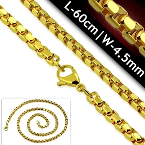 Xgold Herrenkette vergoldet 60cm / 4,5mm