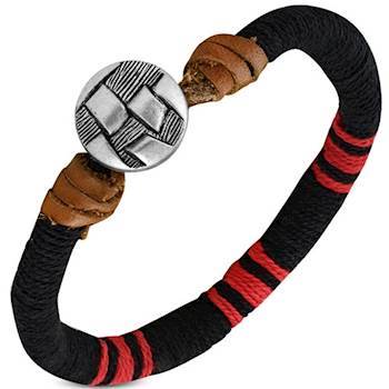 Armband "Schwarz/Rot"