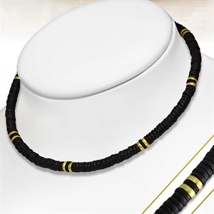 Rasta5 - Halskette aus Holz 42cm