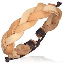 Lederarmband aus hellbrauner Weide