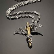 Schwert und Drachen Halskette