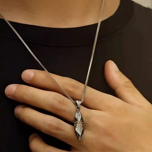 Solar Edge – Herren Halskette aus Edelstahl