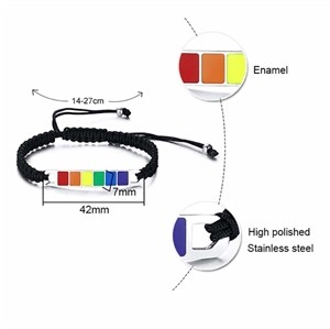 Armband geflochtenes Armband LGBT+