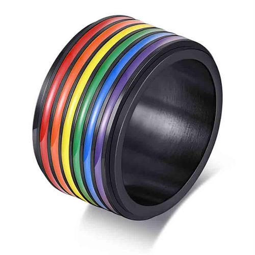 Spinnring 12mm breit / LGBT+