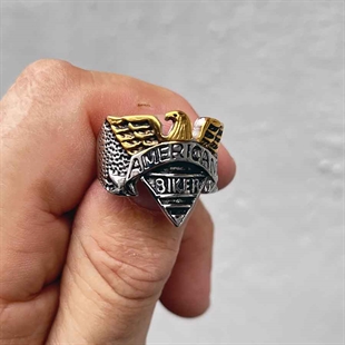 Amerikanischer Biker "Eagle" Ring