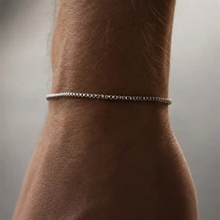 Steel Edge Armband – 1.8mm Herren Armband aus 316L Edelstahl (18-20 cm)