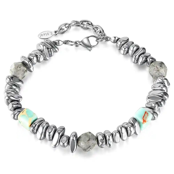 Tarz Armband mit Hämatit und Natur