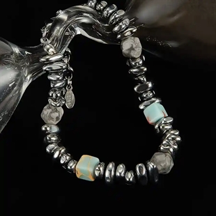 Tarz Armband mit Hämatit und Natur