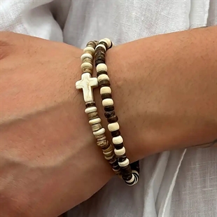 Natur Armband Holzperlen