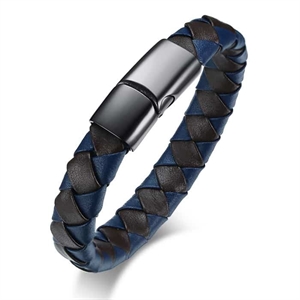 TK blaues Lederarmband