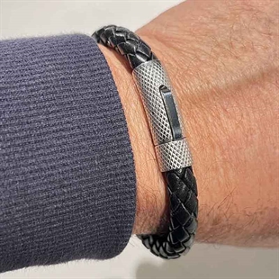 Herrenarmband schwarz