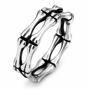 Bone Skull Ring – Herrenring aus Edelstahl