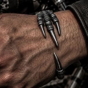 Eagle Claw – Mattiertes Stahlarmband für Männer