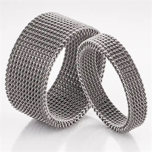 Nett steel Verlobungsring