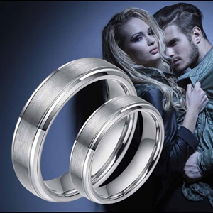 Hacky Ring für Verlobung oder Hochzeit aus Wolfram