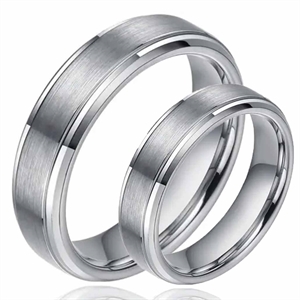 Hacky Ring für Verlobung oder Hochzeit aus Wolfram