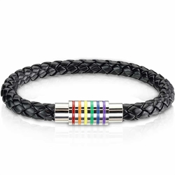 Pride Armbänder in Regenbogenfarben