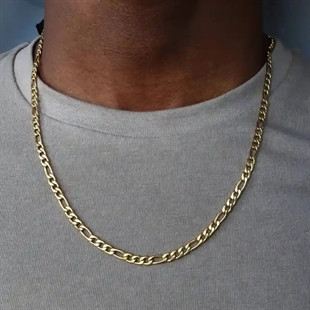 Comte Halskette aus Edelstahl Golden