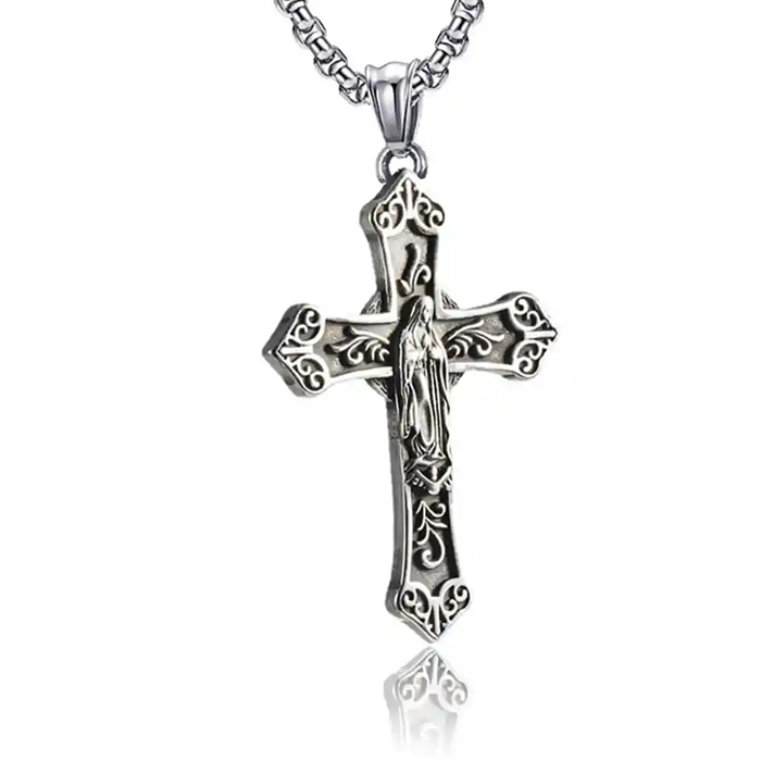 Kreuz aus Titan mit jesus