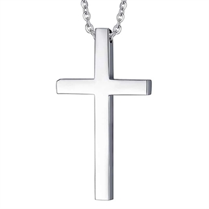 Einfaches Stahlkreuz mit Kette.