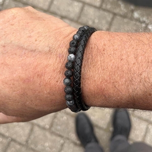 Perlen und Leder /Armbanddesign