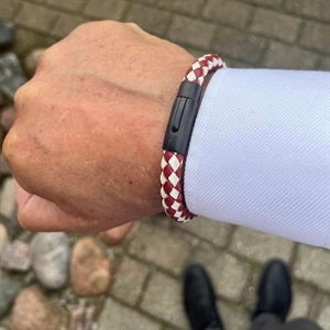 Lederarmband "Rot/Weiß"