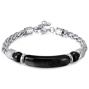 Nino Herrenarmband schwarz