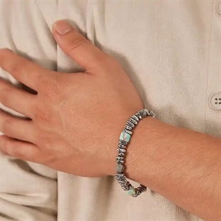 Tarz Armband mit Hämatit und Natur