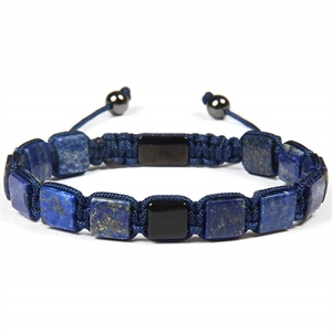 Lapis Blue lux Armband Makramee-Armband