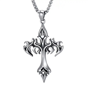 Valkyrie Cross – Kreuz Halskette für Männer aus Edelstahl