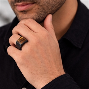 schwarzer Herrenring