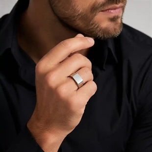 Edelstahl XL Herrenring