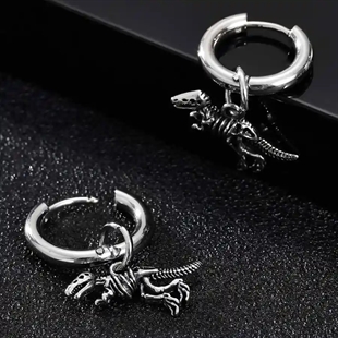 dino ohrring für männer