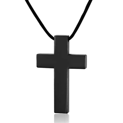 Jesus Männerkreuz schwarz