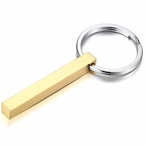 Schlüsselanhänger Kiefer 5cm Golden Steel