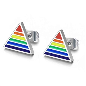 Dreieckiger LGBT+-Ohrring