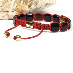 Rotes Delayat-Armband handgefertigt