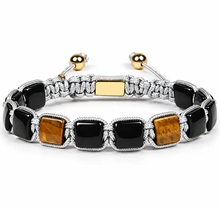 Graues Delayat-Armband handgefertigt