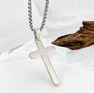 Jezu-Kreuz aus Edelstahl matt/glänzend