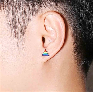 Dreieckiger LGBT+-Ohrring