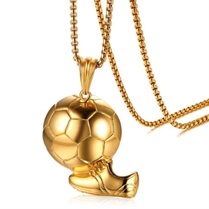 Fußball goldener Fußball / Halskette