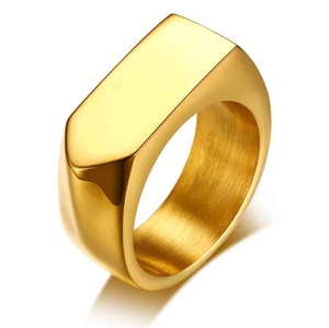 Ring aus vergoldetem Marc-Edelstahl